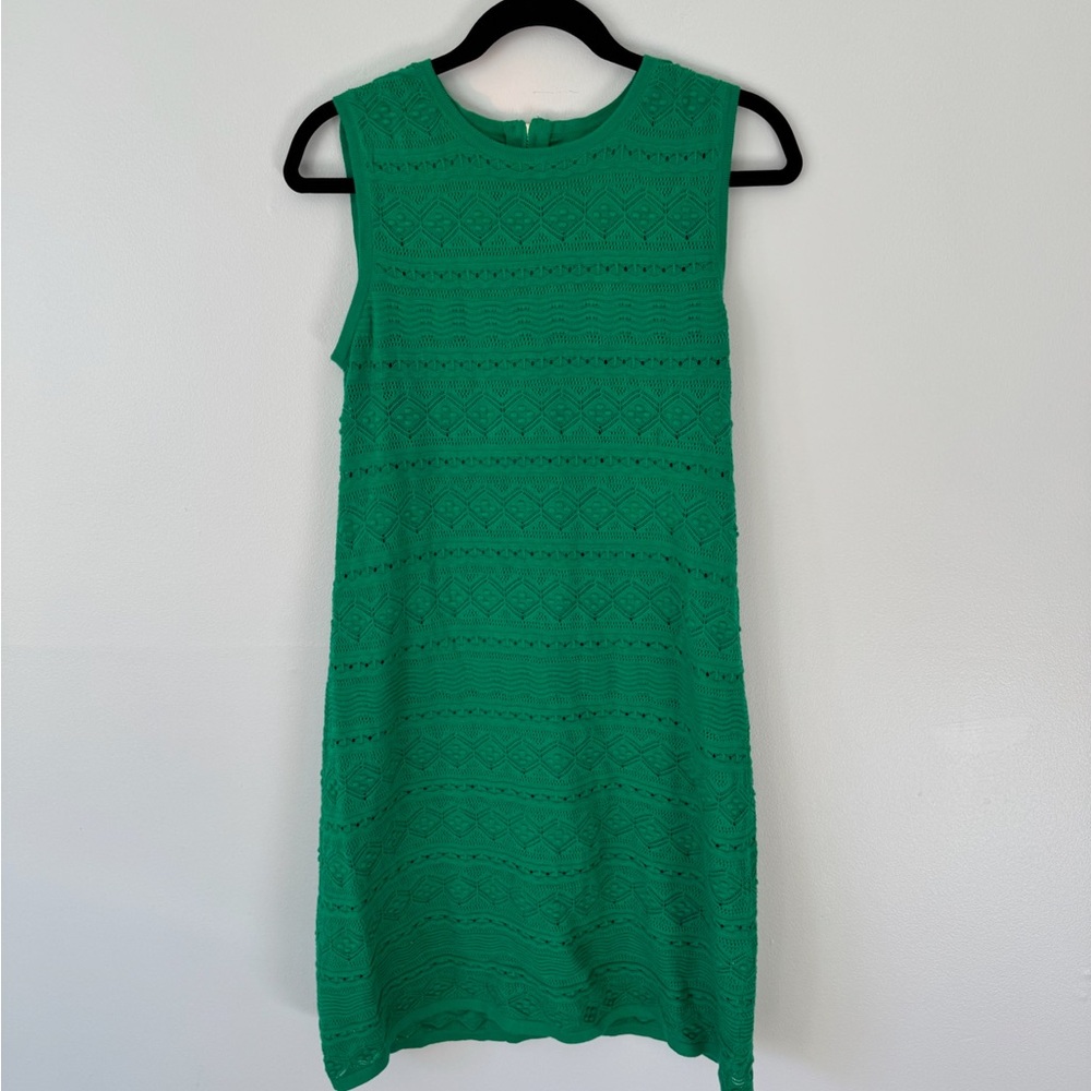 Eliza J Vibrant Green Lace Mini Dress